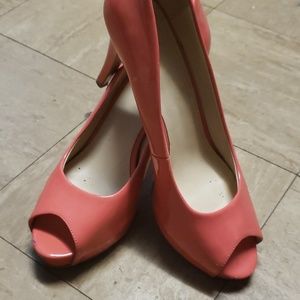 Nine West Platform Peep Toe Pumps